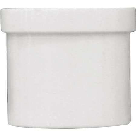 Pipe Plug, 2 In, Spigot, PVC, White, SCH 40 Schedule